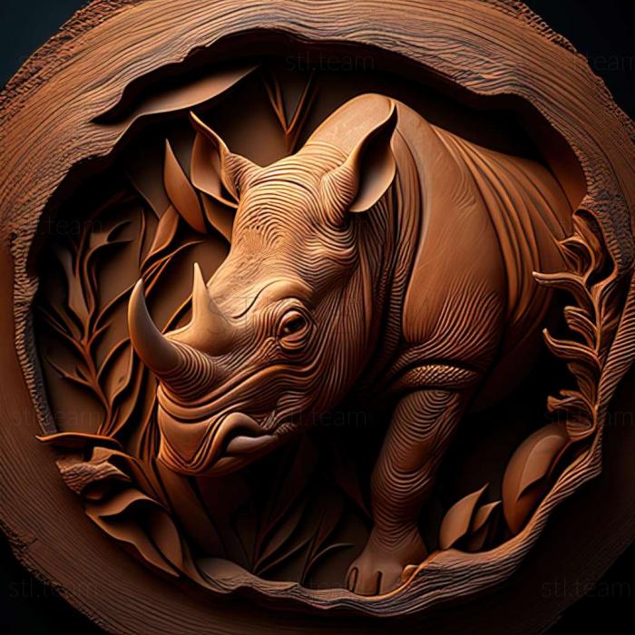 3D модель Макропанестия носорога (STL)
